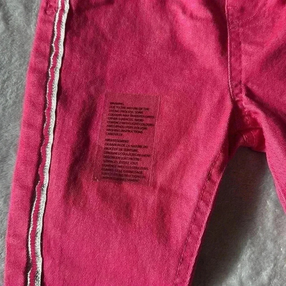 Lily  & Jack - New - cotton denim style pants with silver trim. Size 18 to 24 mo - Picture 3 of 5